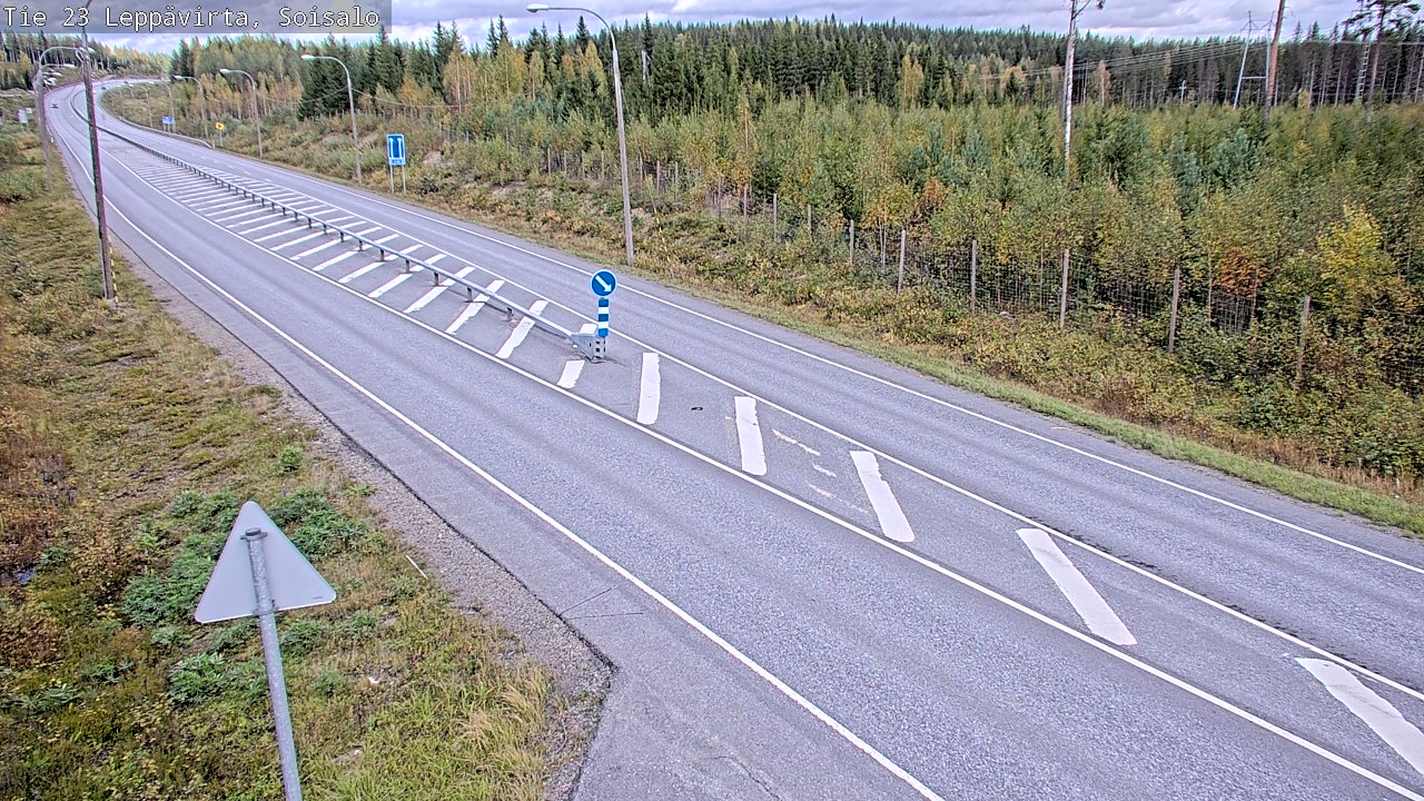 Weather Camera Image Väg 23 Leppävirta, Soisalo, Leppävirta, Pohjois-Savo