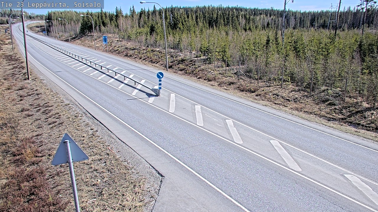 Weather Camera Image Road 23 Leppävirta, Soisalo, Leppävirta, Pohjois-Savo