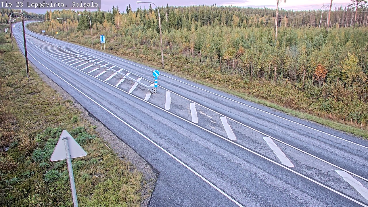 Weather Camera Image Road 23 Leppävirta, Soisalo, Leppävirta, Pohjois-Savo