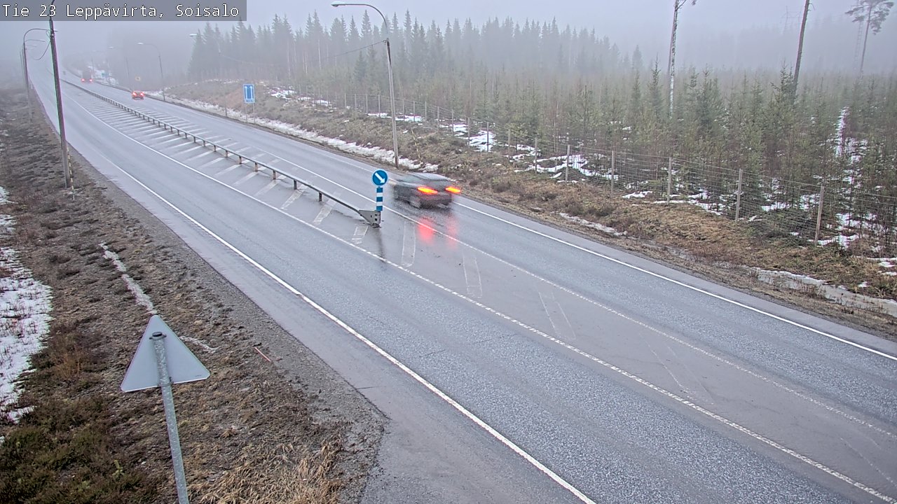 Weather Camera Image Road 23 Leppävirta, Soisalo, Leppävirta, Pohjois-Savo