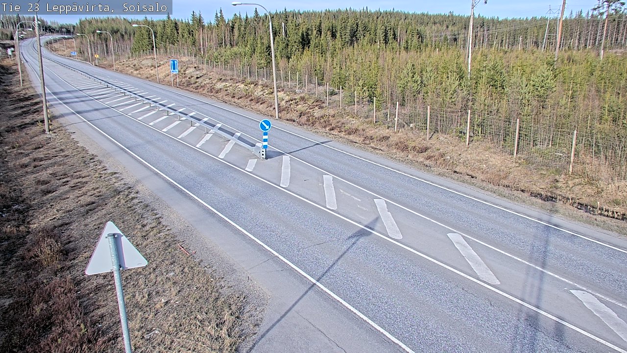 Weather Camera Image Väg 23 Leppävirta, Soisalo, Leppävirta, Pohjois-Savo
