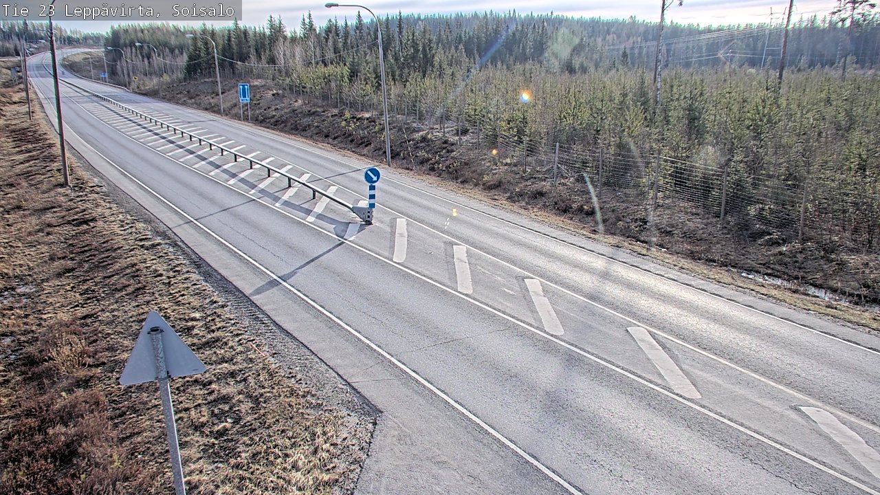 Weather Camera Image Väg 23 Leppävirta, Soisalo, Leppävirta, Pohjois-Savo