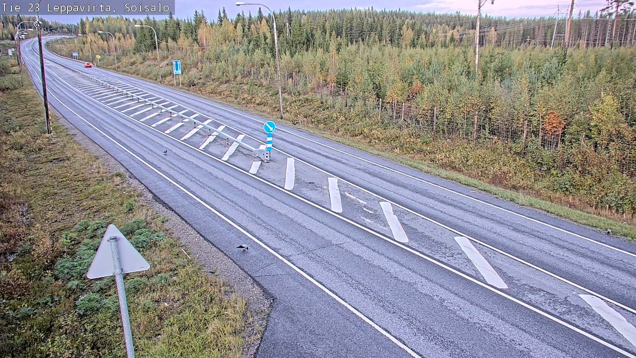 Weather Camera Image Road 23 Leppävirta, Soisalo, Leppävirta, Pohjois-Savo