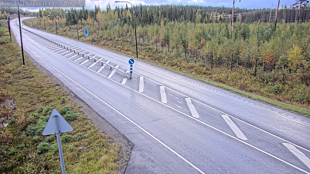 Weather Camera Image Road 23 Leppävirta, Soisalo, Leppävirta, Pohjois-Savo