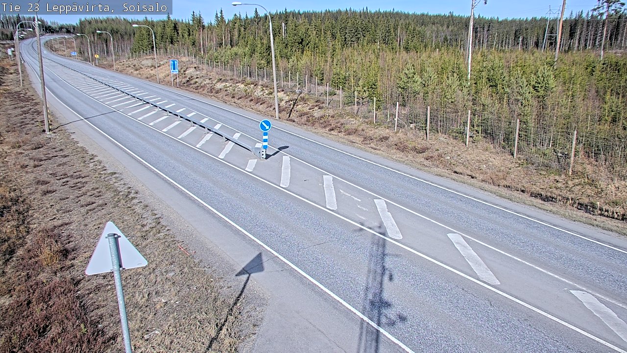 Weather Camera Image Väg 23 Leppävirta, Soisalo, Leppävirta, Pohjois-Savo
