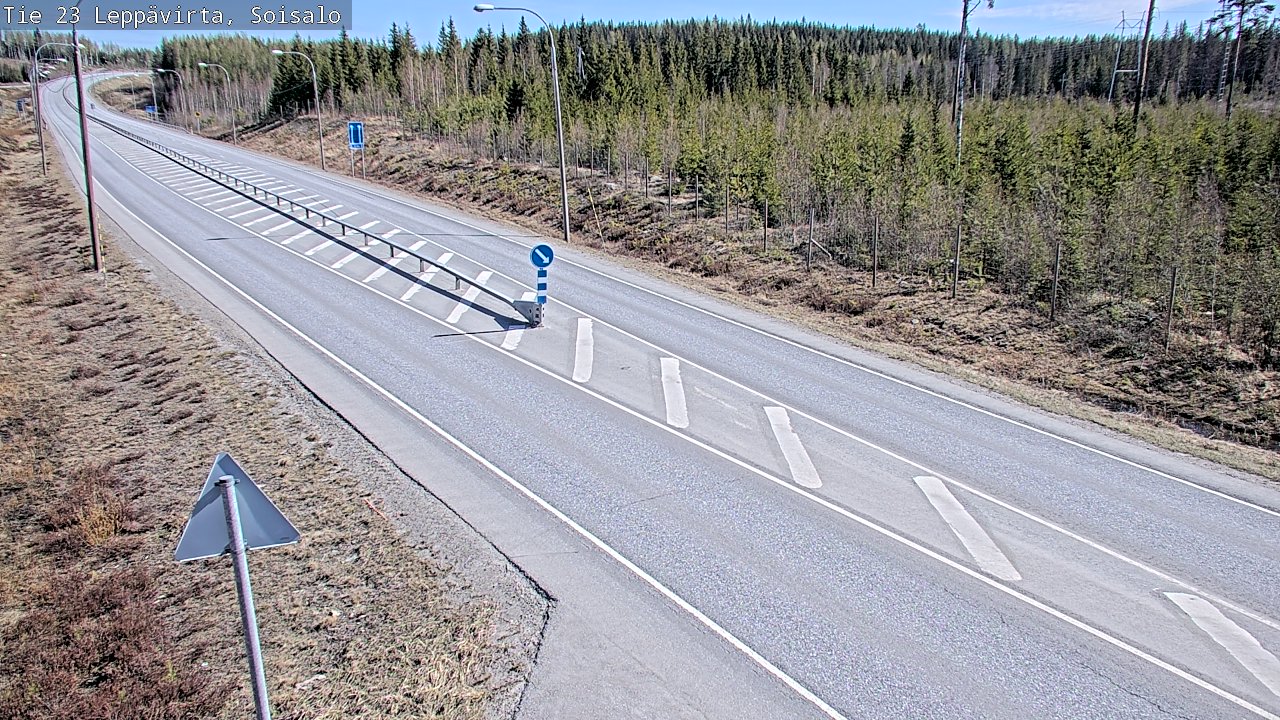 Weather Camera Image Road 23 Leppävirta, Soisalo, Leppävirta, Pohjois-Savo