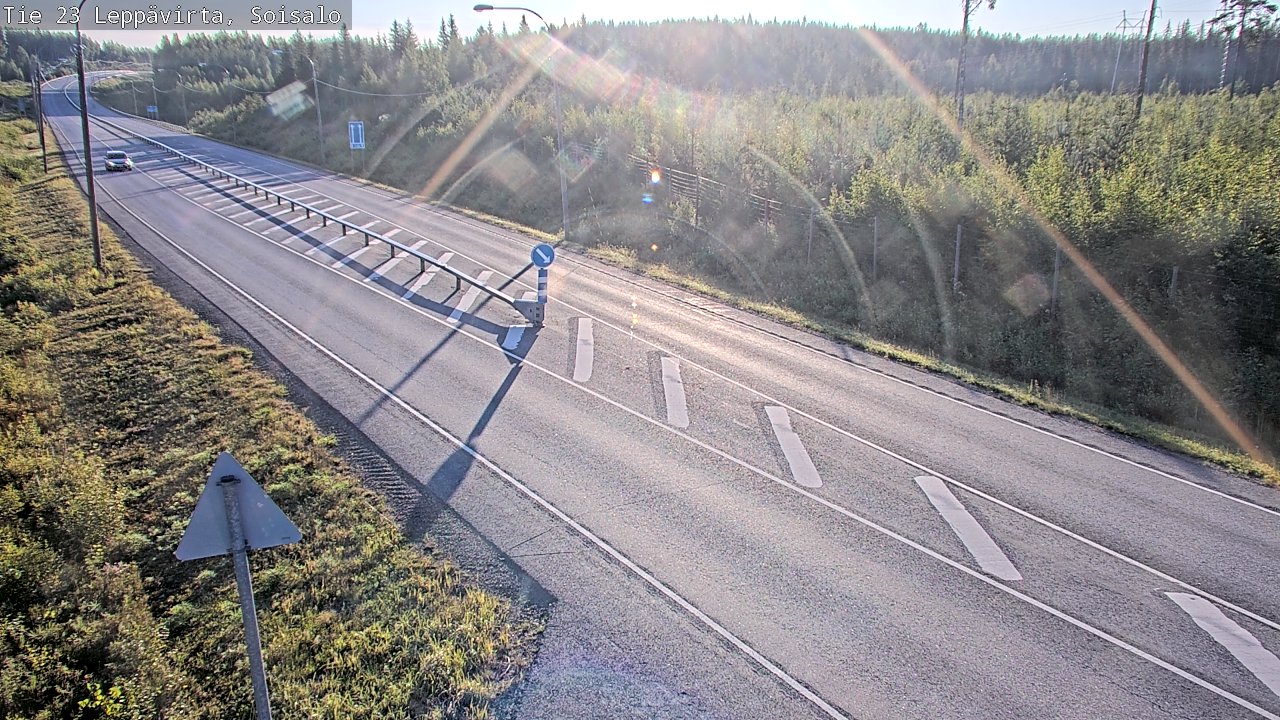 Weather Camera Image Road 23 Leppävirta, Soisalo, Leppävirta, Pohjois-Savo