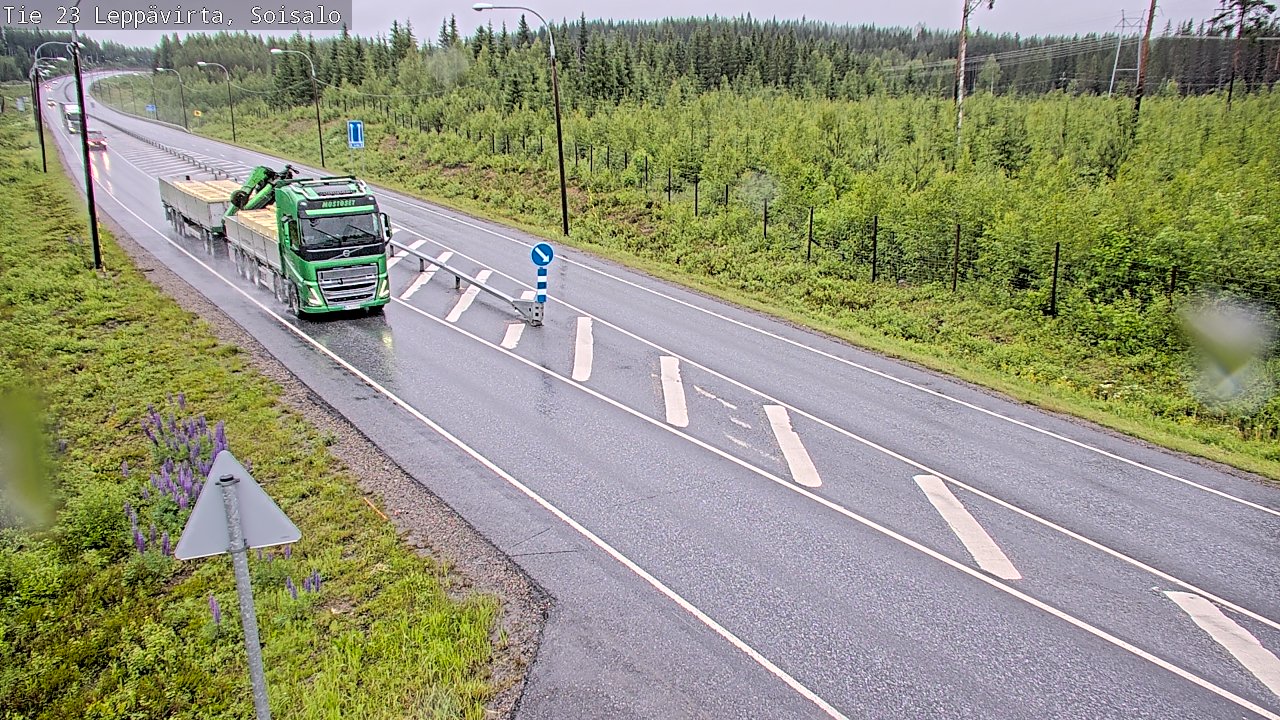Weather Camera Image Väg 23 Leppävirta, Soisalo, Leppävirta, Pohjois-Savo