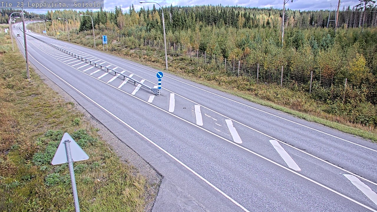 Weather Camera Image Väg 23 Leppävirta, Soisalo, Leppävirta, Pohjois-Savo