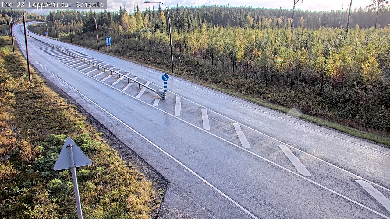 Weather Camera Image Road 23 Leppävirta, Soisalo, Leppävirta, Pohjois-Savo