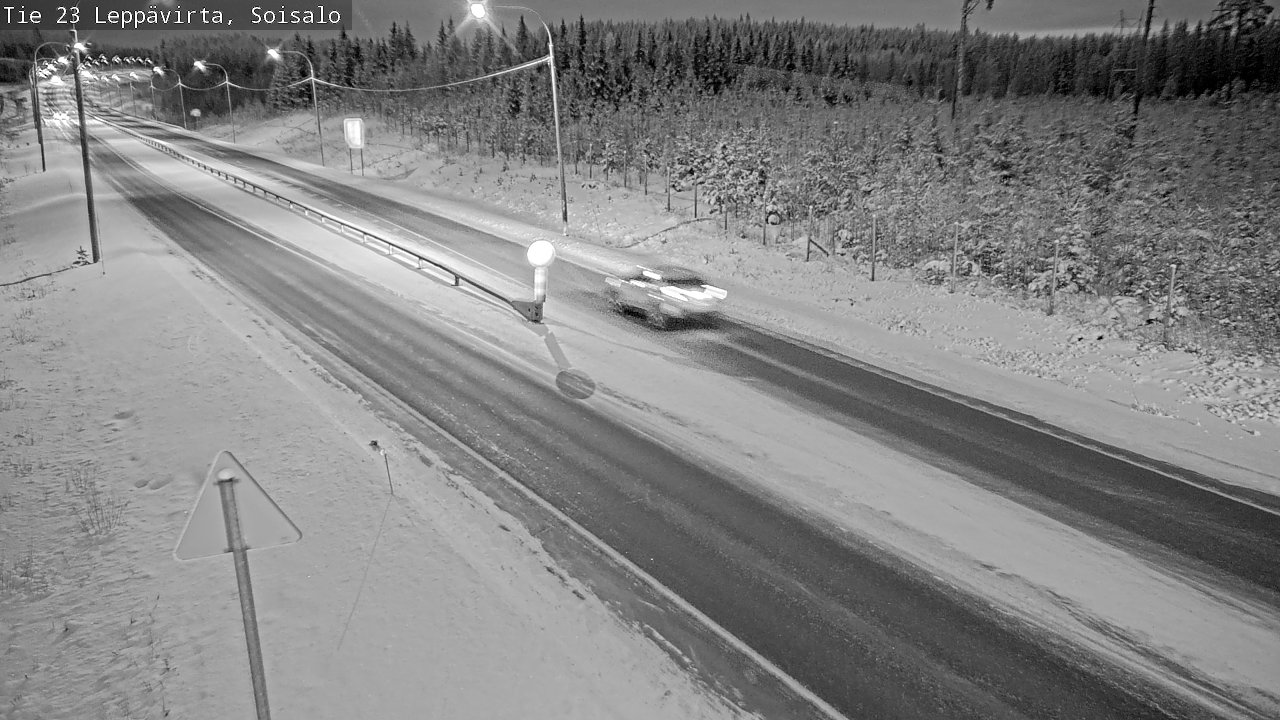 Weather Camera Image Road 23 Leppävirta, Soisalo, Leppävirta, Pohjois-Savo