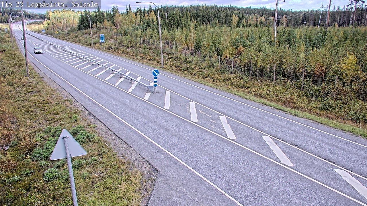 Weather Camera Image Väg 23 Leppävirta, Soisalo, Leppävirta, Pohjois-Savo