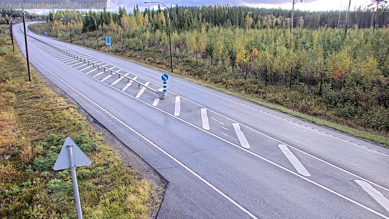 Weather Camera Image Road 23 Leppävirta, Soisalo, Leppävirta, Pohjois-Savo