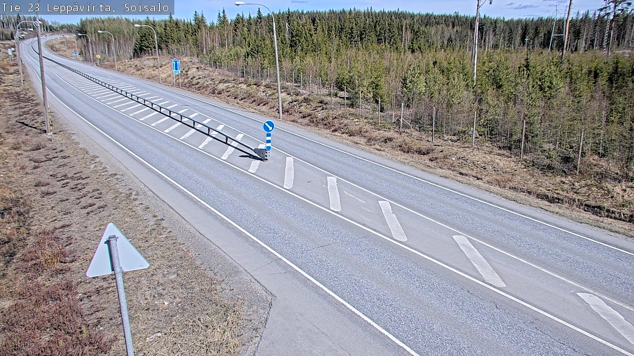 Weather Camera Image Väg 23 Leppävirta, Soisalo, Leppävirta, Pohjois-Savo