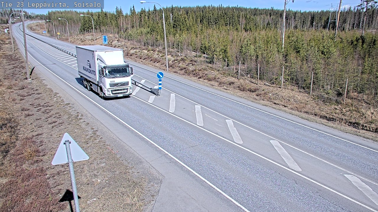 Weather Camera Image Väg 23 Leppävirta, Soisalo, Leppävirta, Pohjois-Savo