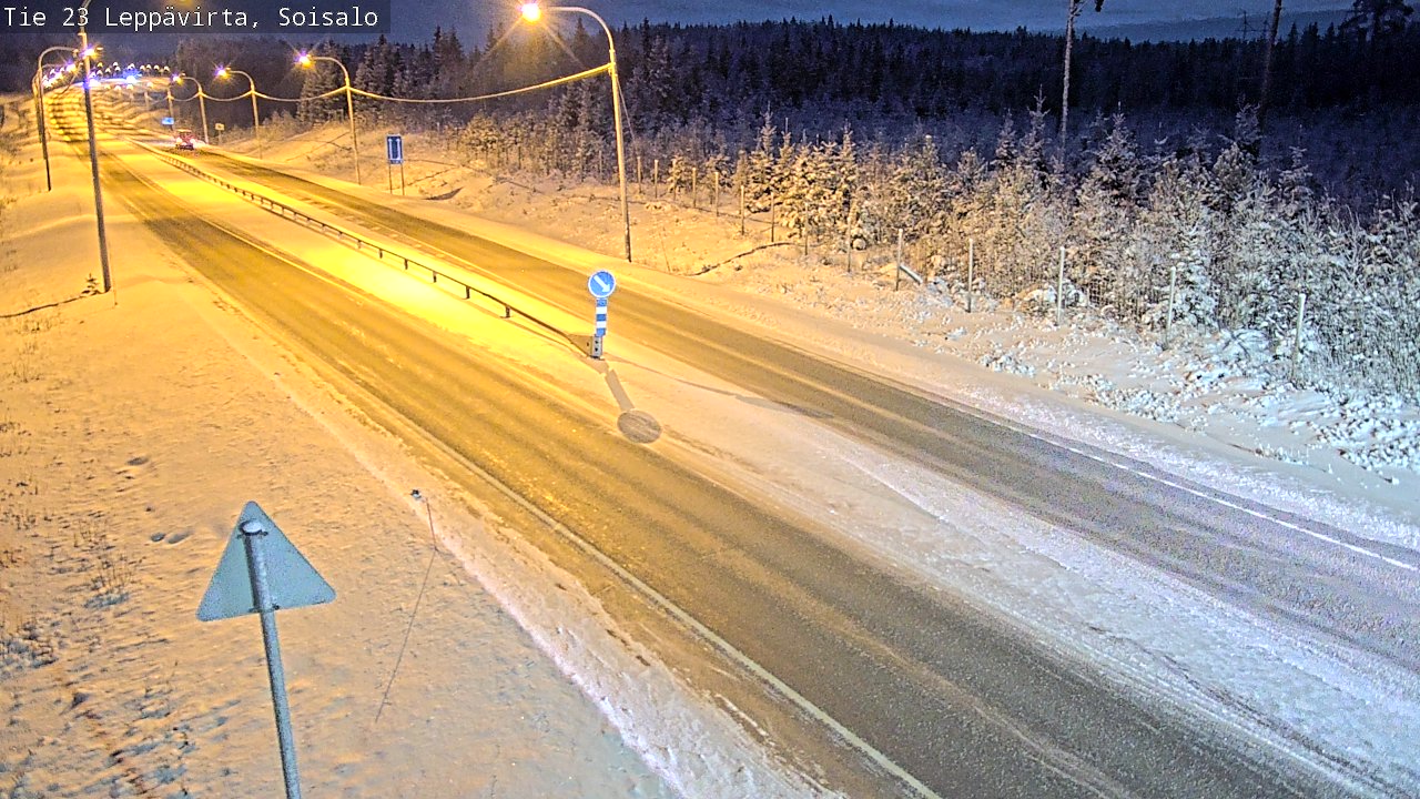 Weather Camera Image Road 23 Leppävirta, Soisalo, Leppävirta, Pohjois-Savo