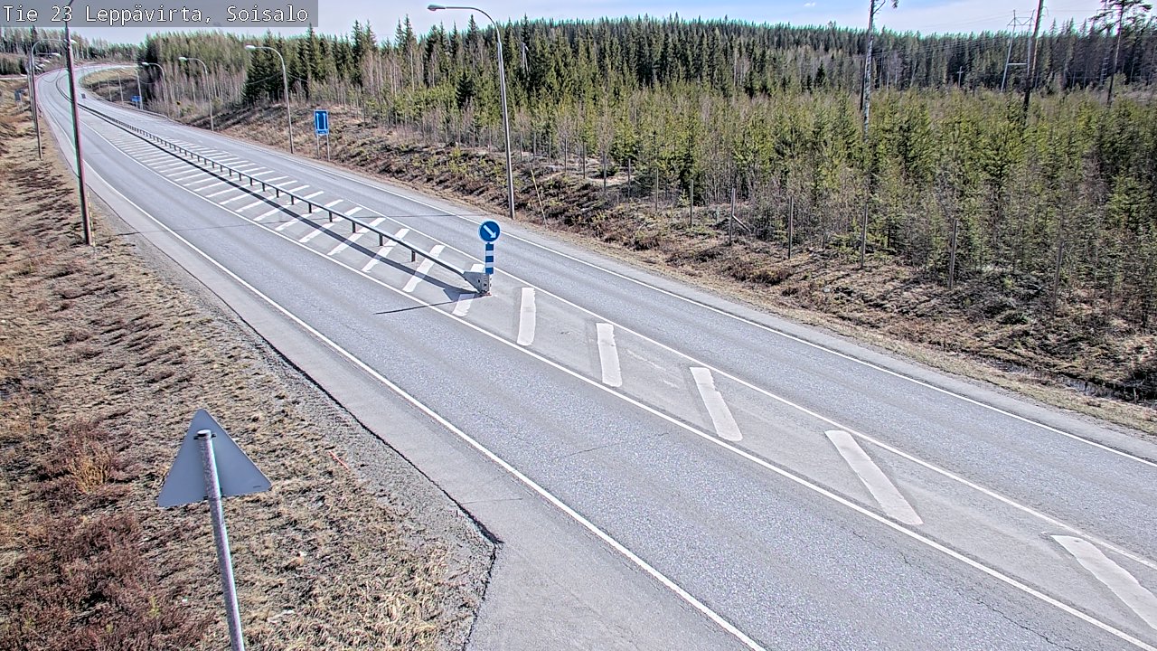 Weather Camera Image Väg 23 Leppävirta, Soisalo, Leppävirta, Pohjois-Savo