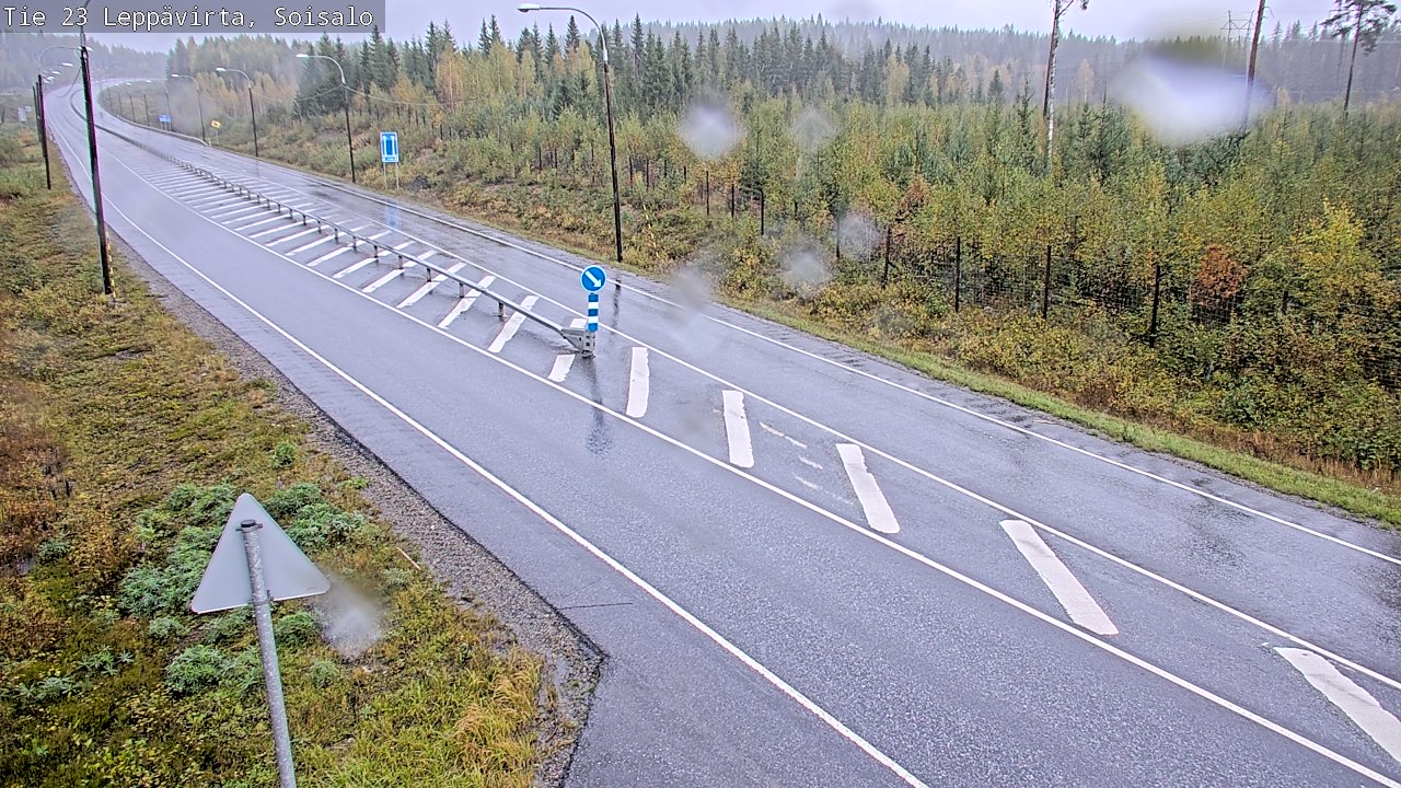 Weather Camera Image Road 23 Leppävirta, Soisalo, Leppävirta, Pohjois-Savo