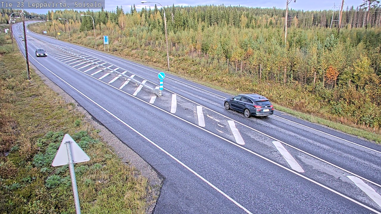 Weather Camera Image Road 23 Leppävirta, Soisalo, Leppävirta, Pohjois-Savo