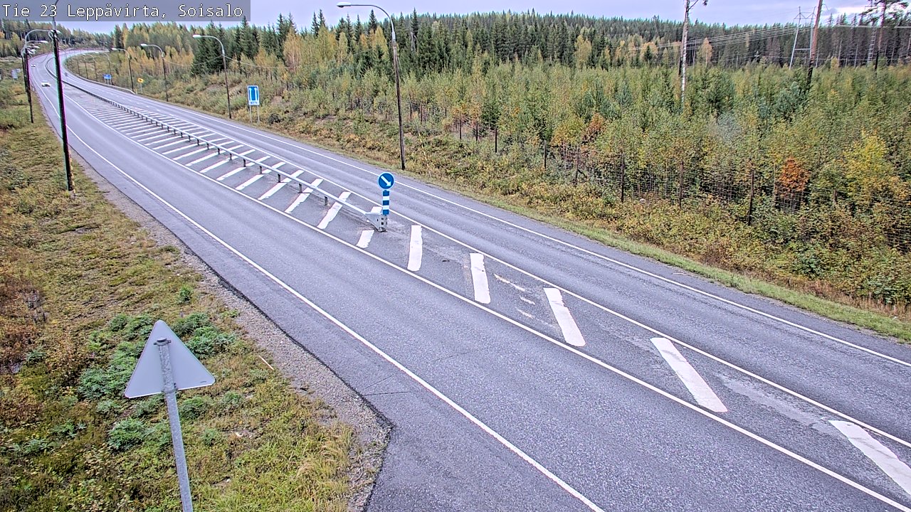 Weather Camera Image Road 23 Leppävirta, Soisalo, Leppävirta, Pohjois-Savo