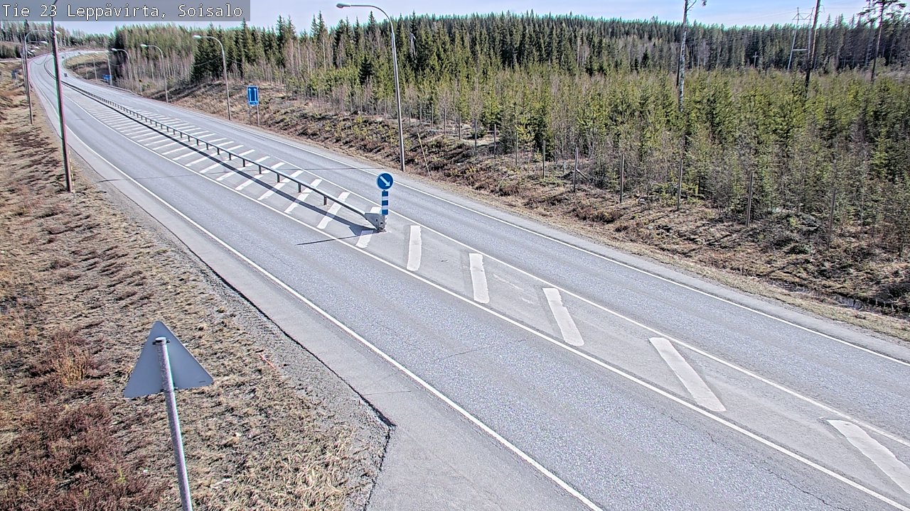 Weather Camera Image Väg 23 Leppävirta, Soisalo, Leppävirta, Pohjois-Savo
