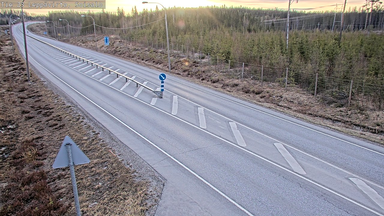 Weather Camera Image Road 23 Leppävirta, Soisalo, Leppävirta, Pohjois-Savo