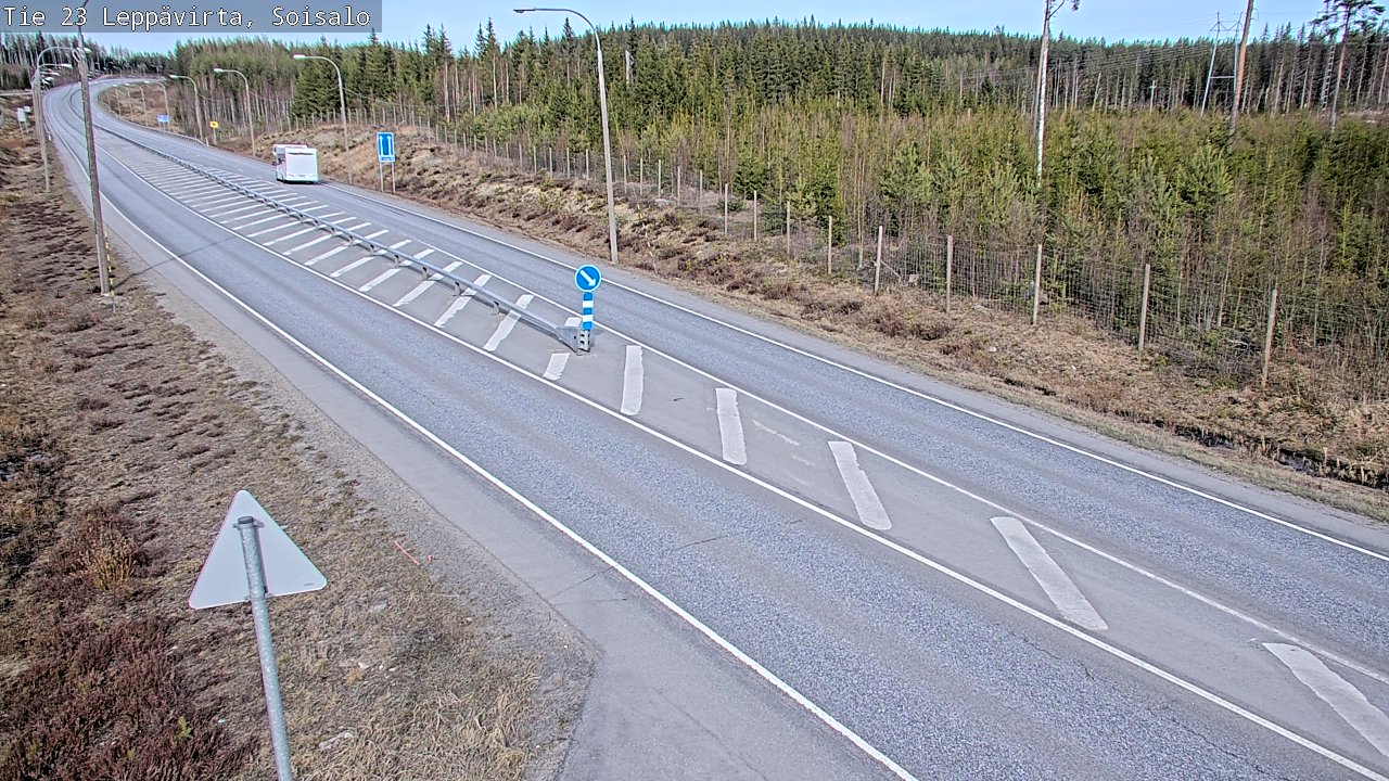 Weather Camera Image Väg 23 Leppävirta, Soisalo, Leppävirta, Pohjois-Savo