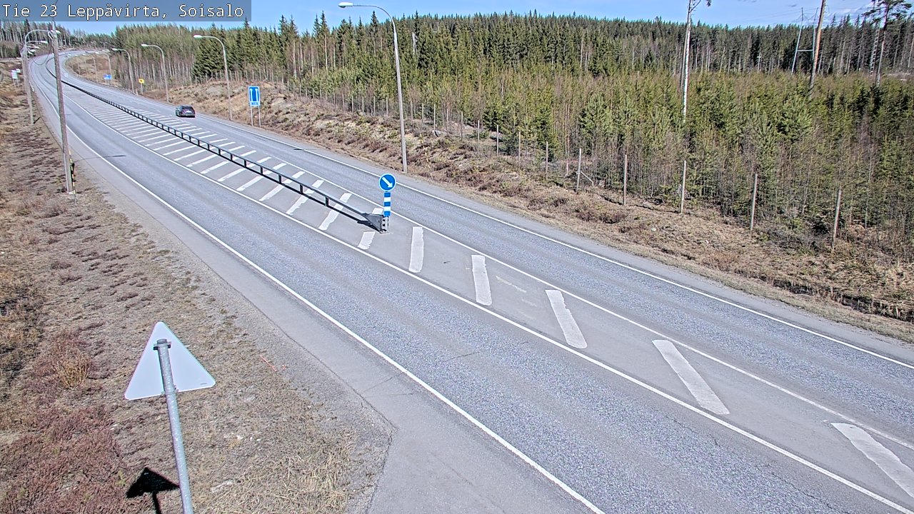 Weather Camera Image Väg 23 Leppävirta, Soisalo, Leppävirta, Pohjois-Savo