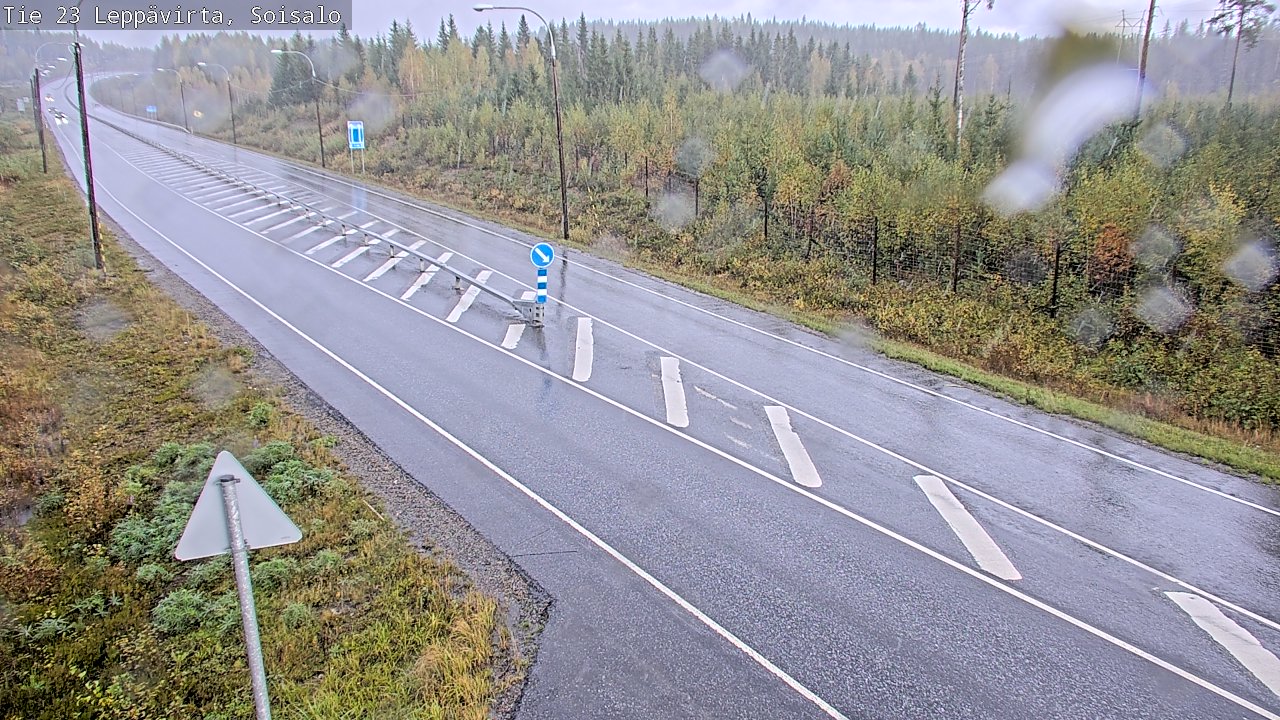 Weather Camera Image Road 23 Leppävirta, Soisalo, Leppävirta, Pohjois-Savo