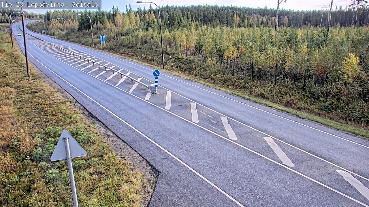 Weather Camera Image Road 23 Leppävirta, Soisalo, Leppävirta, Pohjois-Savo