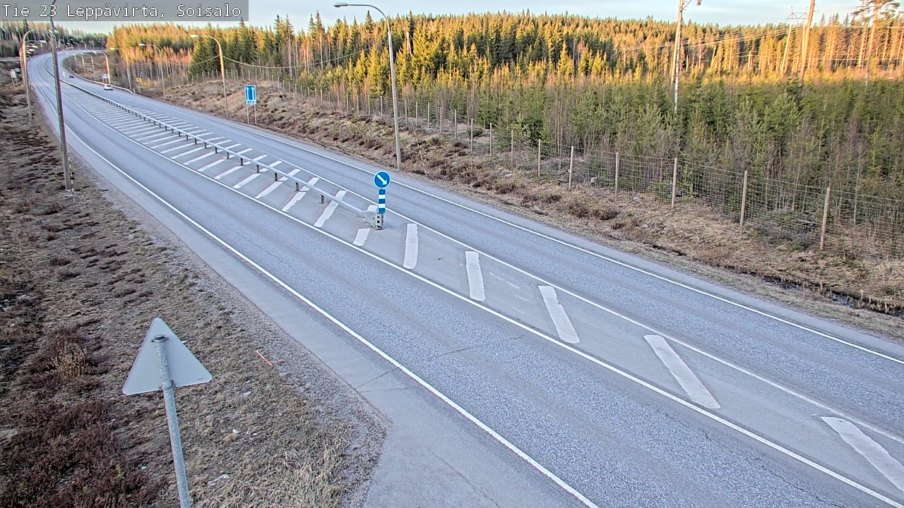 Weather Camera Image Väg 23 Leppävirta, Soisalo, Leppävirta, Pohjois-Savo