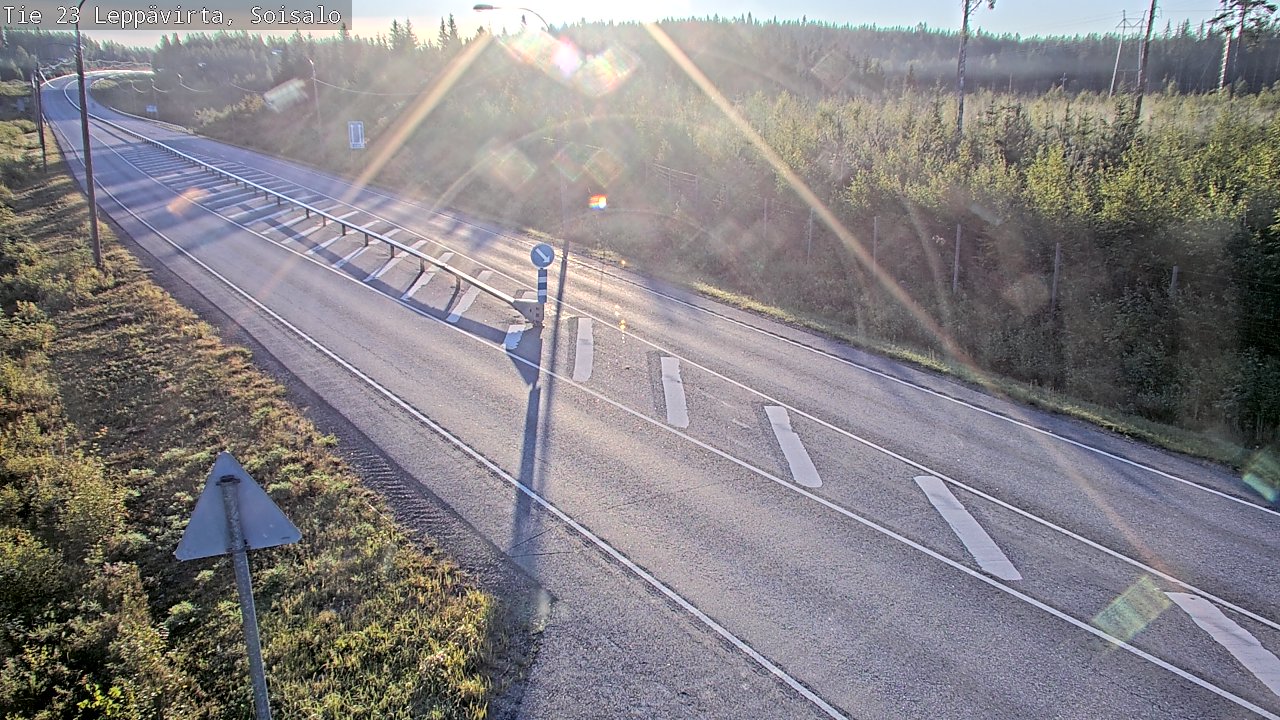 Weather Camera Image Road 23 Leppävirta, Soisalo, Leppävirta, Pohjois-Savo
