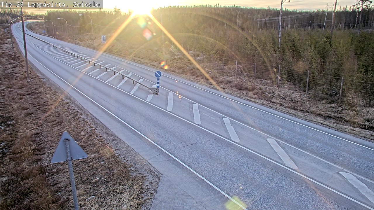 Weather Camera Image Road 23 Leppävirta, Soisalo, Leppävirta, Pohjois-Savo