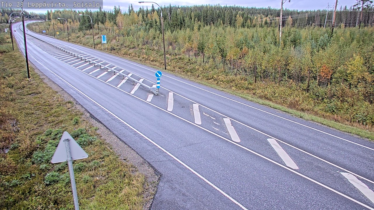 Weather Camera Image Road 23 Leppävirta, Soisalo, Leppävirta, Pohjois-Savo