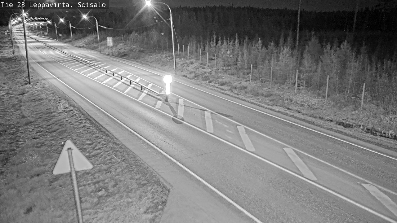 Weather Camera Image Road 23 Leppävirta, Soisalo, Leppävirta, Pohjois-Savo