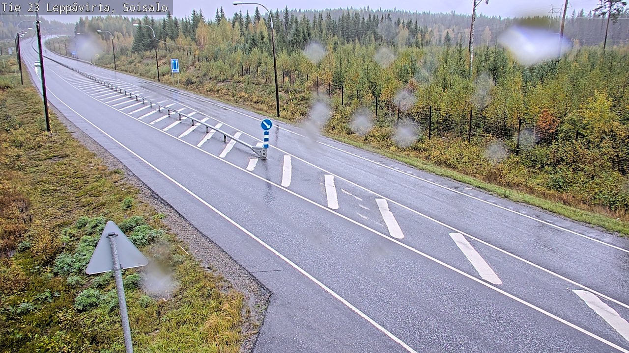 Weather Camera Image Road 23 Leppävirta, Soisalo, Leppävirta, Pohjois-Savo
