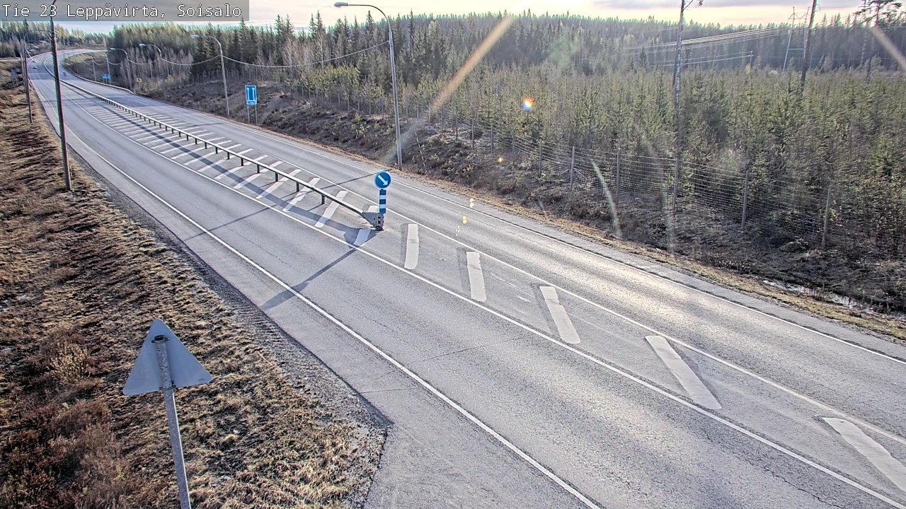 Weather Camera Image Road 23 Leppävirta, Soisalo, Leppävirta, Pohjois-Savo