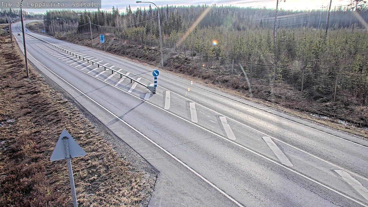 Weather Camera Image Väg 23 Leppävirta, Soisalo, Leppävirta, Pohjois-Savo