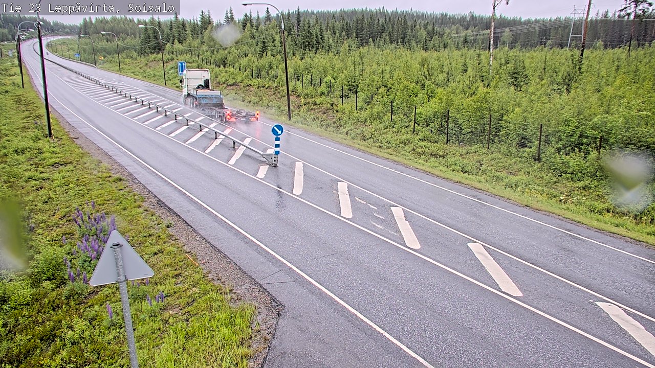 Weather Camera Image Väg 23 Leppävirta, Soisalo, Leppävirta, Pohjois-Savo