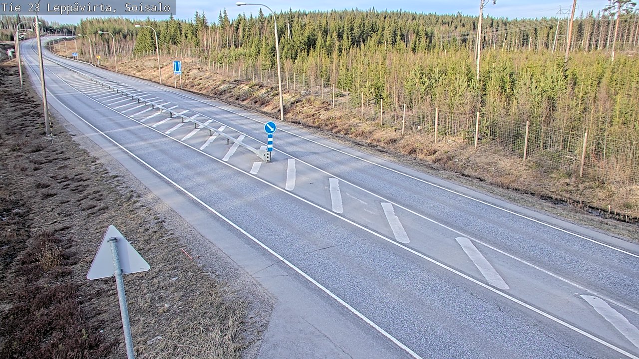 Weather Camera Image Väg 23 Leppävirta, Soisalo, Leppävirta, Pohjois-Savo