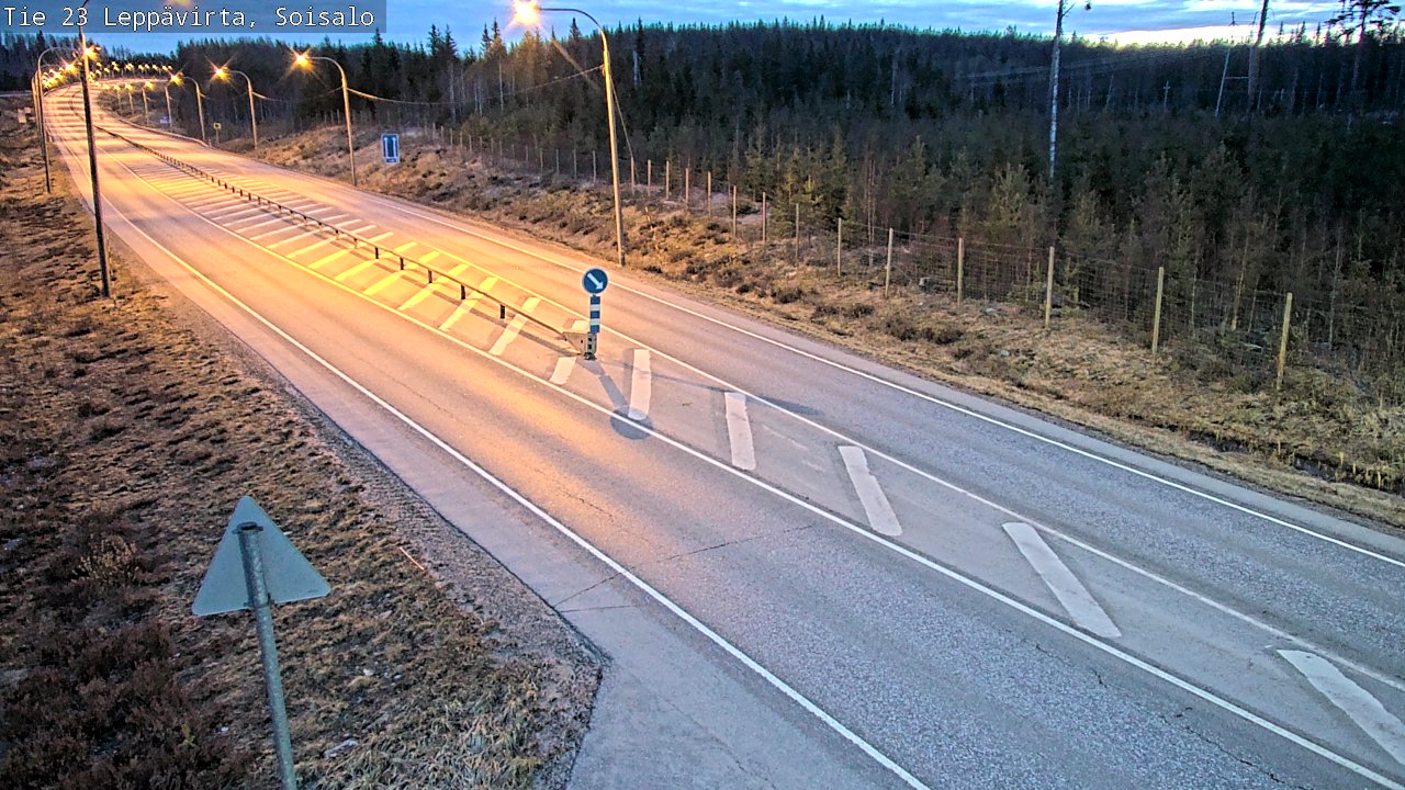 Weather Camera Image Väg 23 Leppävirta, Soisalo, Leppävirta, Pohjois-Savo