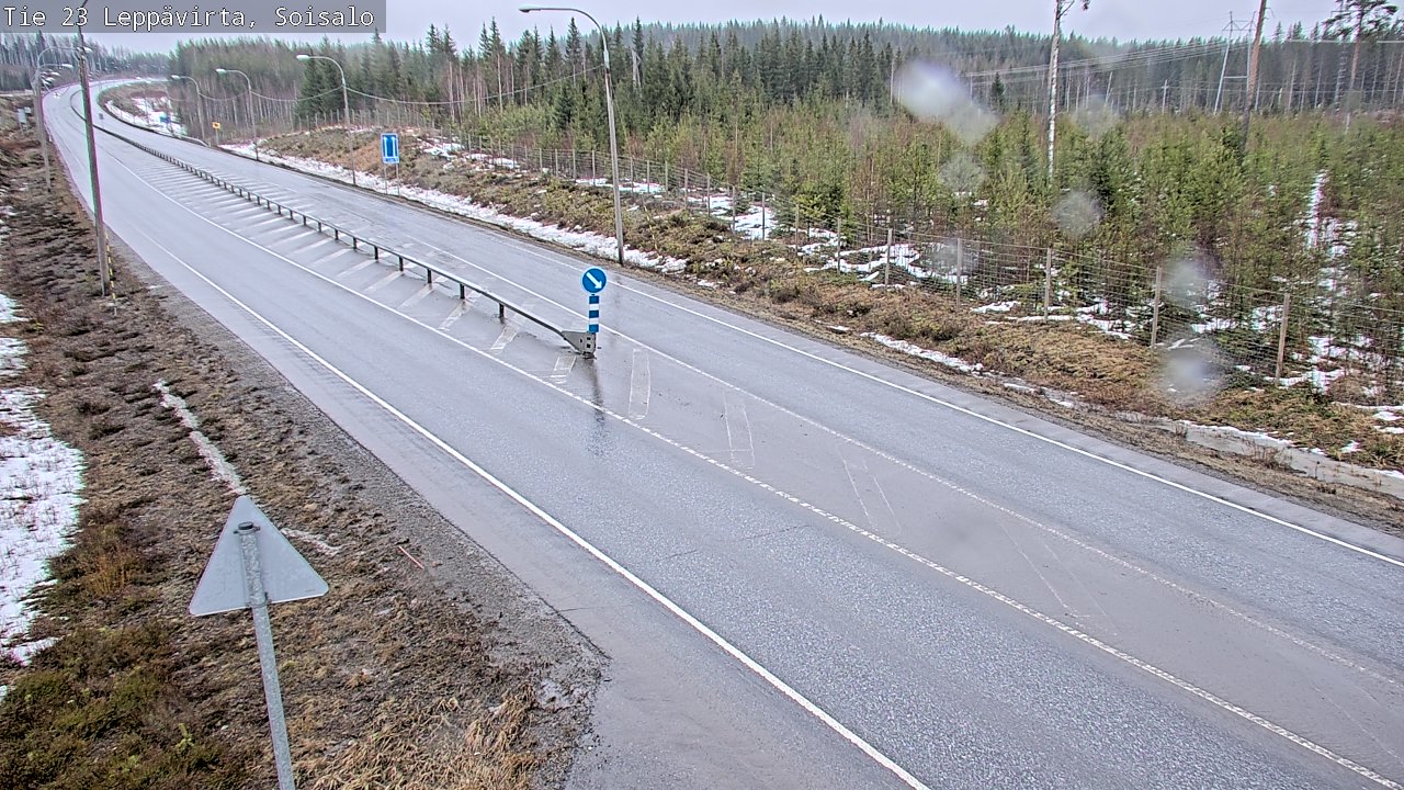 Weather Camera Image Road 23 Leppävirta, Soisalo, Leppävirta, Pohjois-Savo