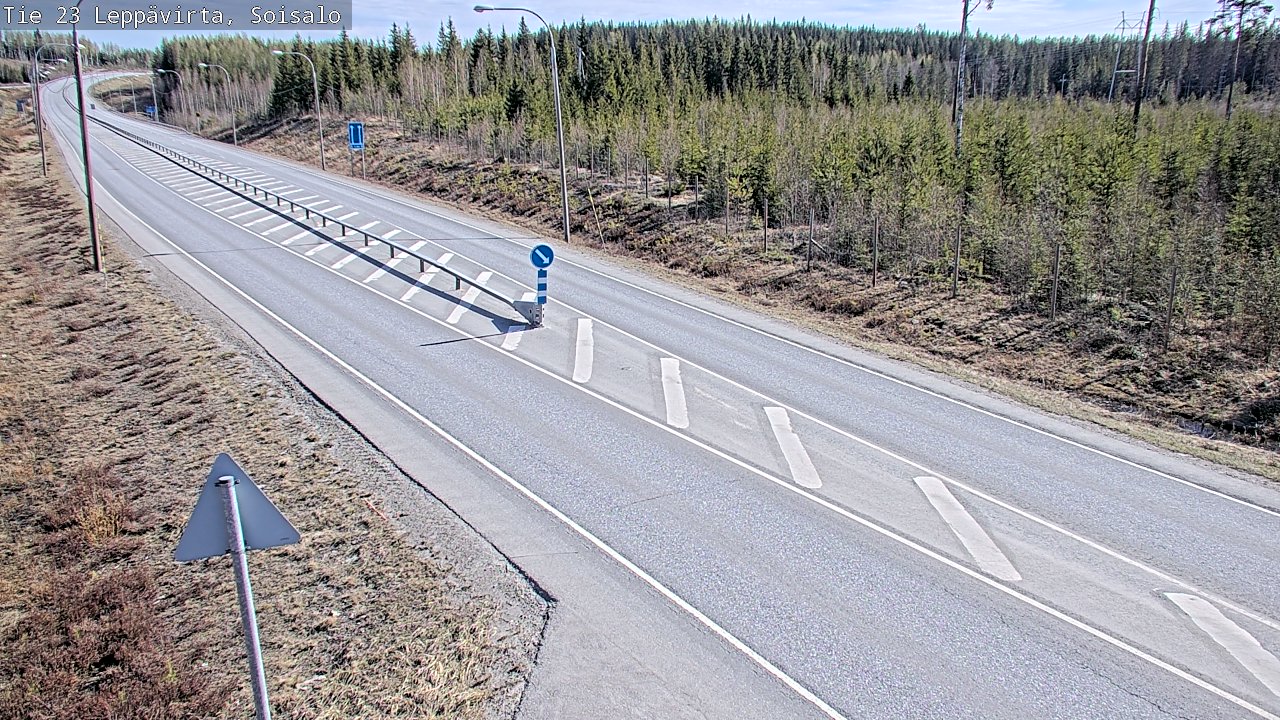 Weather Camera Image Road 23 Leppävirta, Soisalo, Leppävirta, Pohjois-Savo