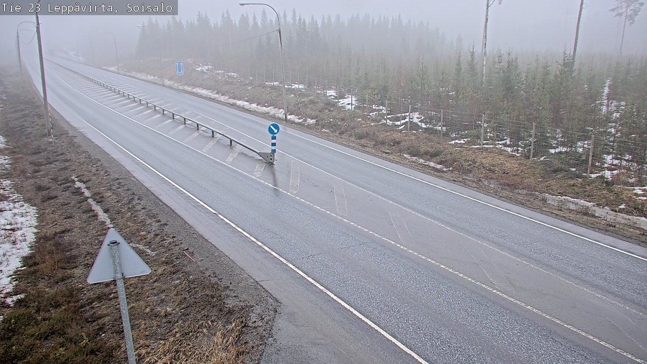 Weather Camera Image Road 23 Leppävirta, Soisalo, Leppävirta, Pohjois-Savo