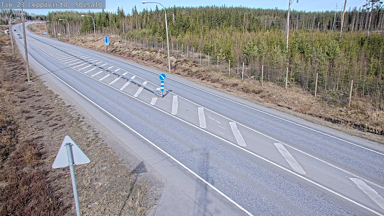 Weather Camera Image Väg 23 Leppävirta, Soisalo, Leppävirta, Pohjois-Savo