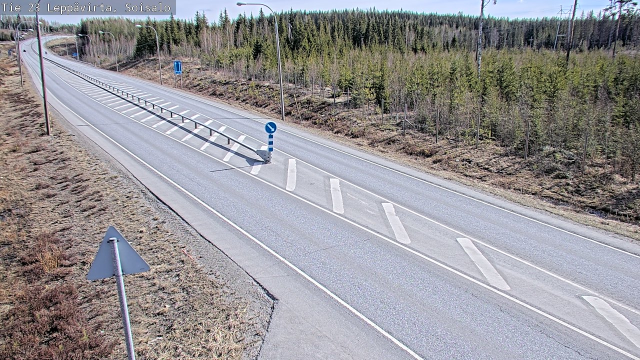 Weather Camera Image Väg 23 Leppävirta, Soisalo, Leppävirta, Pohjois-Savo