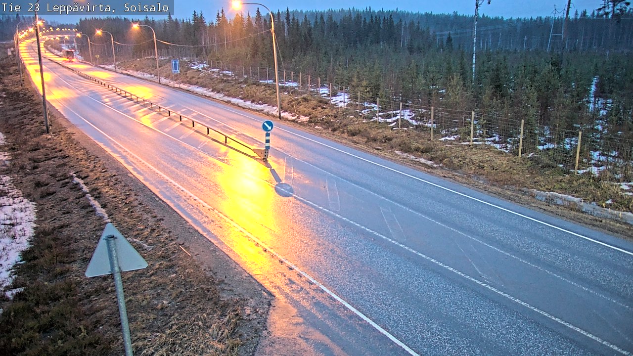 Weather Camera Image Road 23 Leppävirta, Soisalo, Leppävirta, Pohjois-Savo