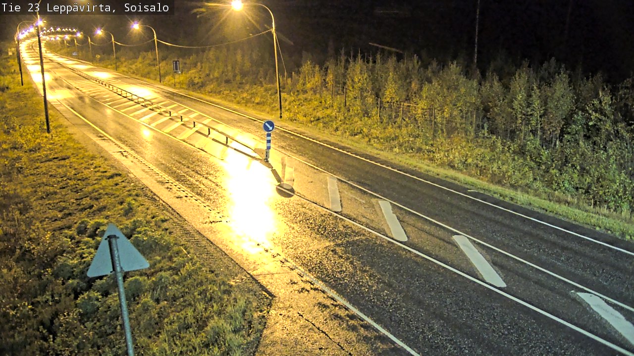 Weather Camera Image Road 23 Leppävirta, Soisalo, Leppävirta, Pohjois-Savo