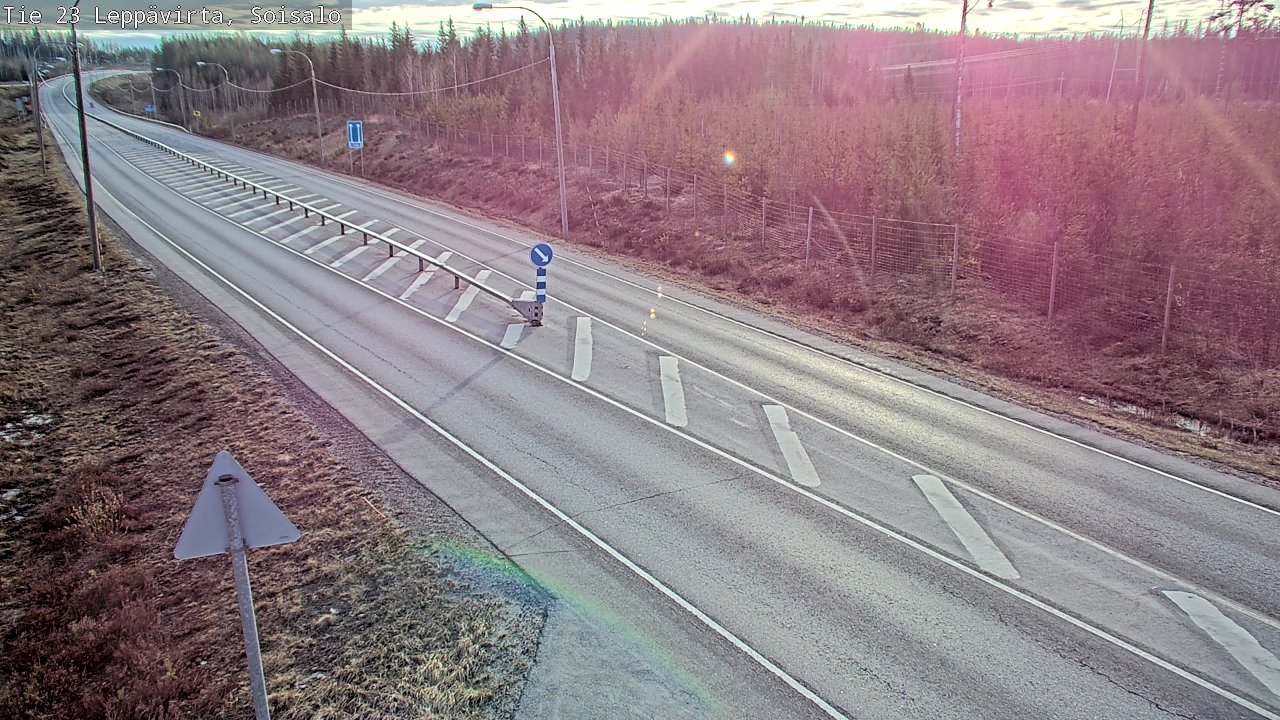 Weather Camera Image Väg 23 Leppävirta, Soisalo, Leppävirta, Pohjois-Savo