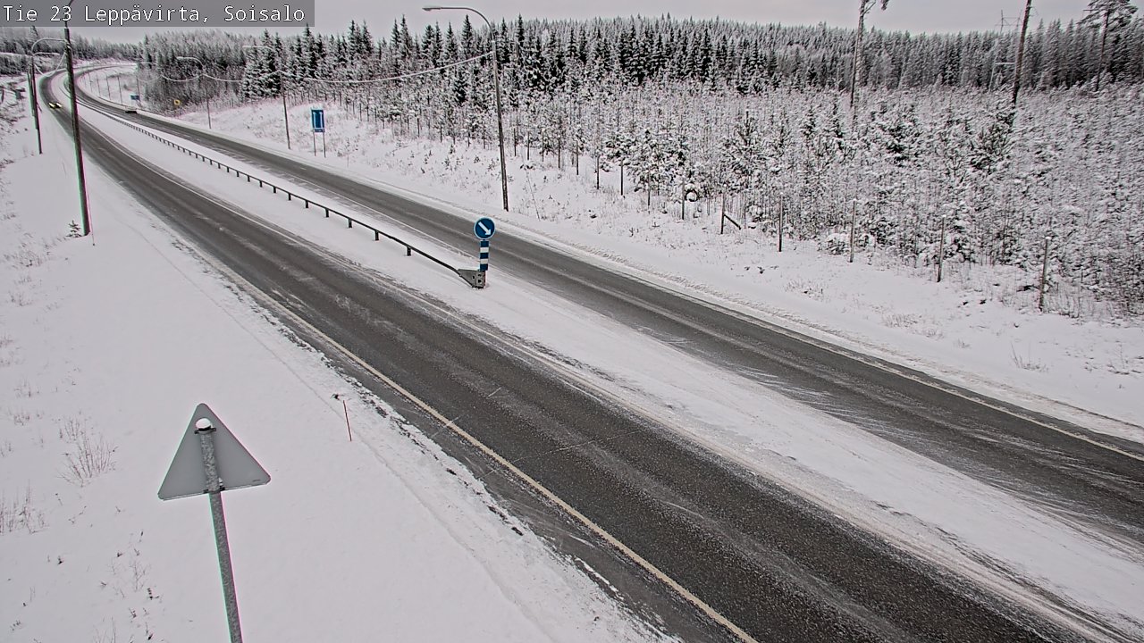 Weather Camera Image Road 23 Leppävirta, Soisalo, Leppävirta, Pohjois-Savo